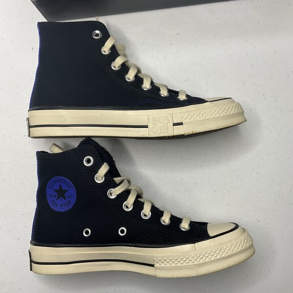 Converse X Undefeated Sneakers Chuck 70 All-Stars Hi Black Ivory Men 4 Wo's 6 - Picture 11 of 11